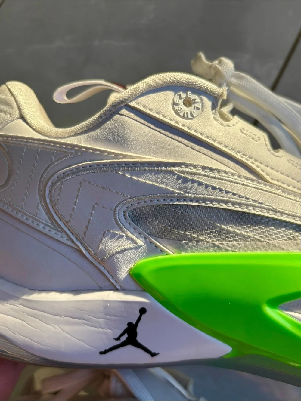 Air Jordan Luka 2 Trick shot                     White with Neon Green Accents